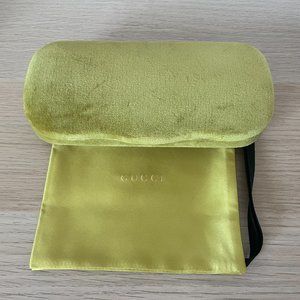 New Gucci Velvet Hard Case and Silk Pouch